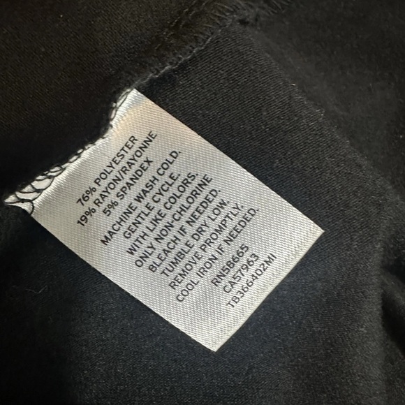 NWT Treasure & Bond Black Maternity Midi Dress Stretchy Size M Short Sleeve - Picture 7 of 9